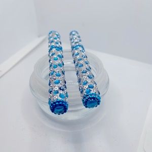 New Blue and silver custom ink pens
